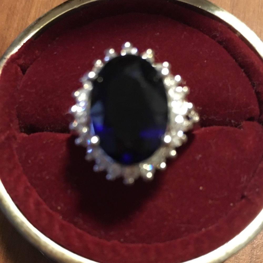 Princess Diana ring Sterling Silver 9.25